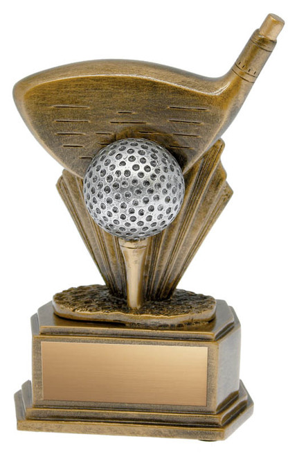 Golf Driver Resin Award — 5.875 inches