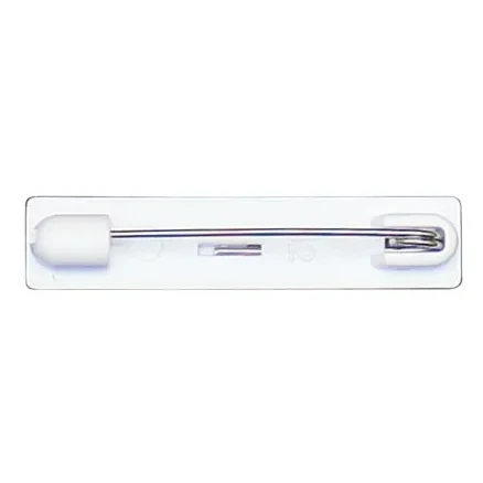 Badge Pin w White Backing, Flat with Adhesive 38mm