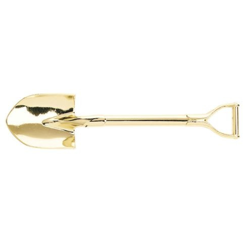 5.5" Metal Shovel for Desk, Gold — 5 1/2"