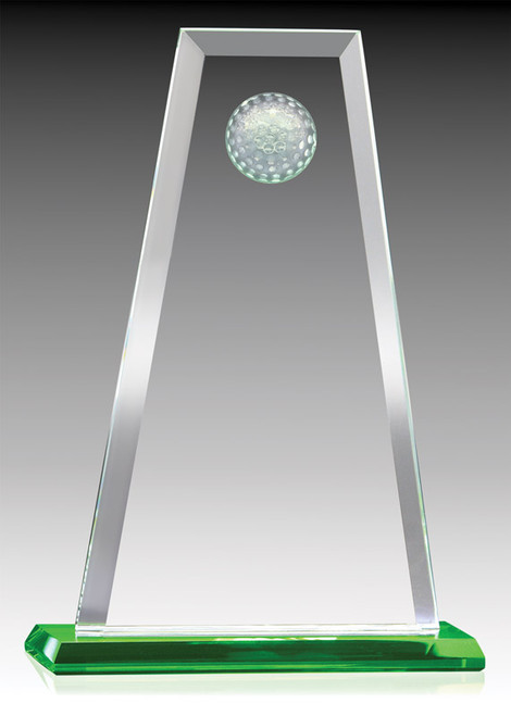 Green Base Golf Glass Award — 9.5 inches