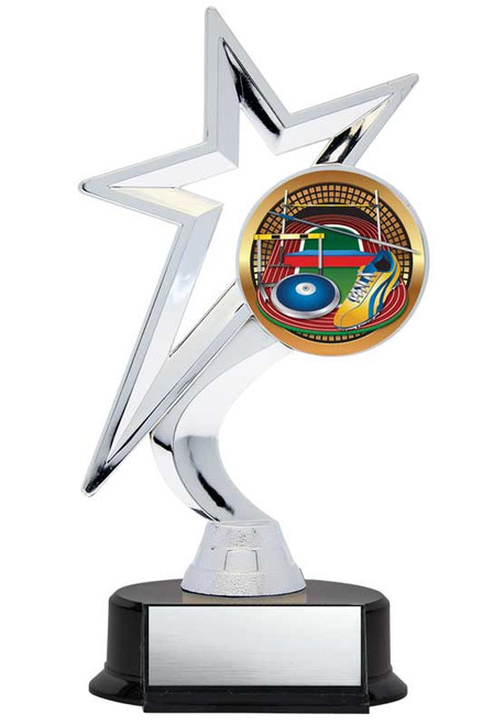 Silver Star Insert Holder Trophy — 7 1/2"