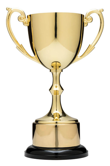 Nickel-Plated Cup on Round Base with Plinth Band