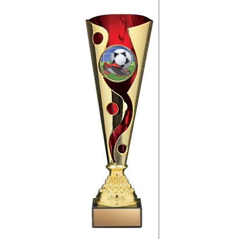 Fire & Ice Cyclone Cup — 13 inches, Gold/Red