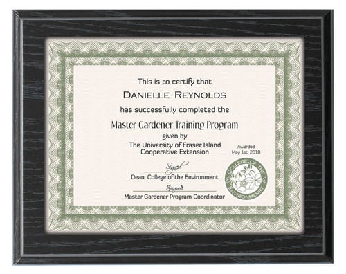 Economy Slide-In Photo and Certificate Plaques - 480WS/BKO — 10 1/2" x 13"
