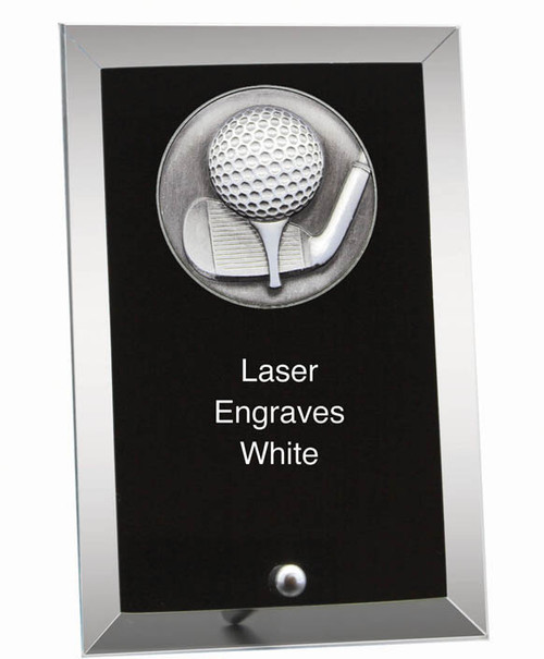Glass Plaque – Golf — 6 x 4 inches