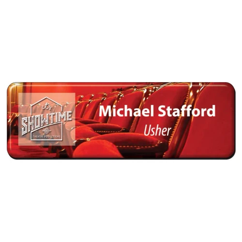 Name Badges - NSM130W — 3" x 1"