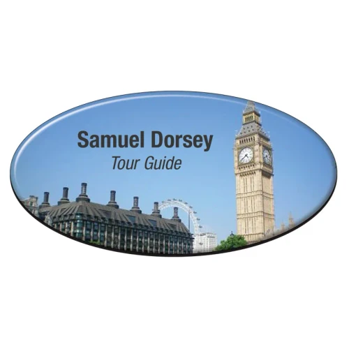 Name Badges - NSM337W — 3" x 1 1/2"