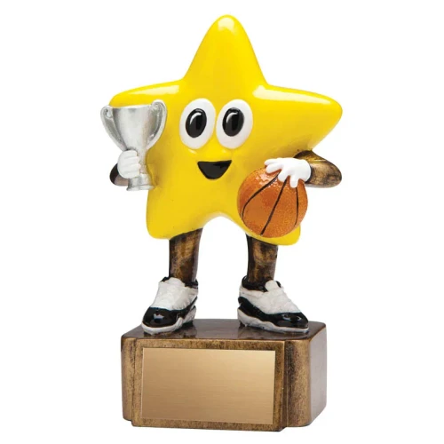 Little Basketball Star Basketball Award - RSL1003 — 4.75 inches