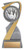 Apollo Series Bowling Trophy - XPDA5304 — 7 inches