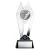 Citadel Series Silver Track Trophy - XGPA8816 — 9 inches