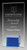 Gemstone Glass Award with Colour Accent Base — 7 in / 8 in