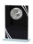 Black Reflection Hockey Glass Plaque - GLMP95310-BK — 7 inches