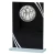 Black Reflection Chess Glass Plaque - GLMP95311-BK — 7 inches