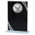 Black Reflection Billiards Glass Plaque - GLMP95336-BK — 8 inches