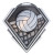Diamond Series Volleyball Medal - MMD817 — Antique Silver