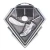 Diamond Series Ball Hockey Medal - Antique Silver