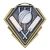 Diamond Series Cricket Medal - Antique Gold