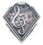 Diamond Series Music Medal - MMD830 — Antique Silver
