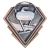 Diamond Series Curling Medal - MMD835 — Antique Bronze