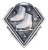 Diamond Series Figure Skating Medal - MMD837 — Antique Silver
