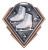 Diamond Series Figure Skating Medal - MMD837 — Antique Bronze
