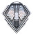 Diamond Series Badminton Medal - MMD838 — Antique Silver