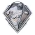 Diamond Series Field Hockey Medal - MMD847 — Antique Silver