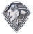 Diamond Series Ringette Medal - MMD848 — Antique Silver