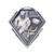 Diamond Series Female Hockey Medal - Antique Silver