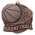 Tempo Series Basketball Medal - MSK03 — Antique Bronze
