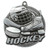 Tempo Series Hockey Medal - MSK10 — Antique Silver