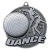 Tempo Series Dance Medal - MSK54 — Antique Silver