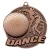 Tempo Series Dance Medal - MSK54 — Antique Bronze