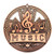 Patriot Series Music Medal - MSN530 — Antique Bronze