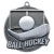Tempo Series Ball Hockey Medal - MSK21 — Antique Silver