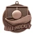 Tempo Series Ball Hockey Medal - MSK21 — Antique Bronze