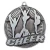 Tempo Series Cheer Medal - MSK19 — Antique Silver