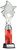 Nova Series Silver / Red Star Insert Holder — 12 inches