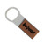 Leatherette Rectangular Keychain — Rawhide