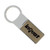 Leatherette Rectangular Keychain — Sandstone
