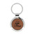 Leatherette Round Keychain — Rawhide