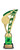 Energy Series Star Insert Holder Trophy — Gold / Green paired colour.