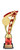 Energy Series Star Insert Holder Trophy — Gold / Red paired colour.