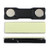 Rectangle 2 Post Badge Magnet, Black Backing with Adhesive 1.75"