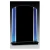 Black and Blue Rounded Glass Plaque — 7 1/4"
