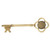 8" Metal Key for Desk, Antique Bronze — 8"