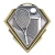 Diamond Series Tennis Medal — 3" x 3"