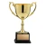 Nickel-Plated Cup on Black Square Base