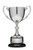 Nickel-Plated Cup on Round Base — Silver