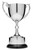 Nickel-Plated Cup on Round Base with Plinth Band — Silver